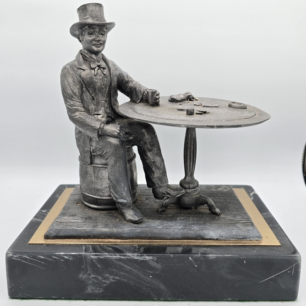 Micheal Ricker Gambler Sculpture